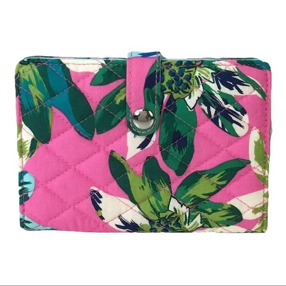 Vera Bradley signature Travel passport Wallet tropical paradise - Picture 1 of 5